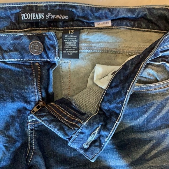 ZCO Jeans Premium Medium Wash Wild/Flare Blue Jeans Size 13 - Picture 8 of 12